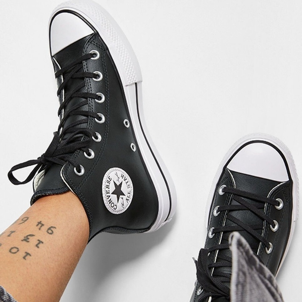 Converse Black and White High-Top Sneakers